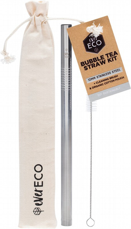 EVER ECO Bubble Tea Straw Kit - Straight  Stainless Steel 1