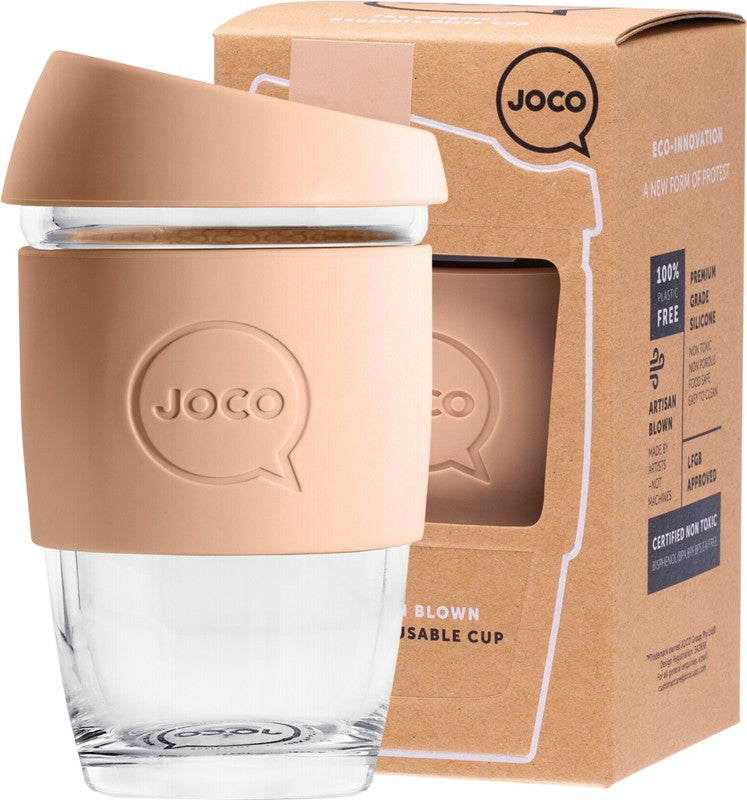 JOCO Reusable Glass Cup  XSmall 6oz - Amberlight 177ml