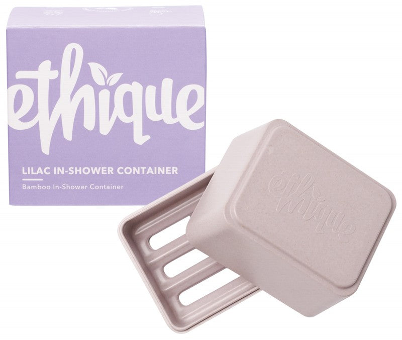 ETHIQUE Bamboo & Cornstarch Shower Container  Lilac 1