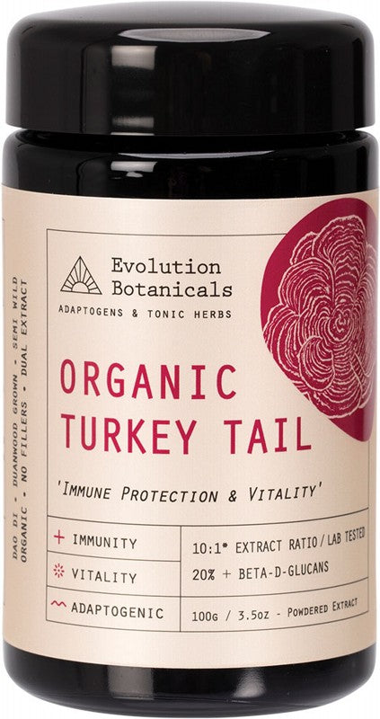 EVOLUTION BOTANICALS Turkey Tail Extract  Immune Protection - Organic 10:1 100g