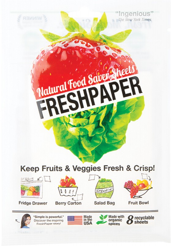 FRESHPAPER Natural Food Saver Sheets  Produce 8