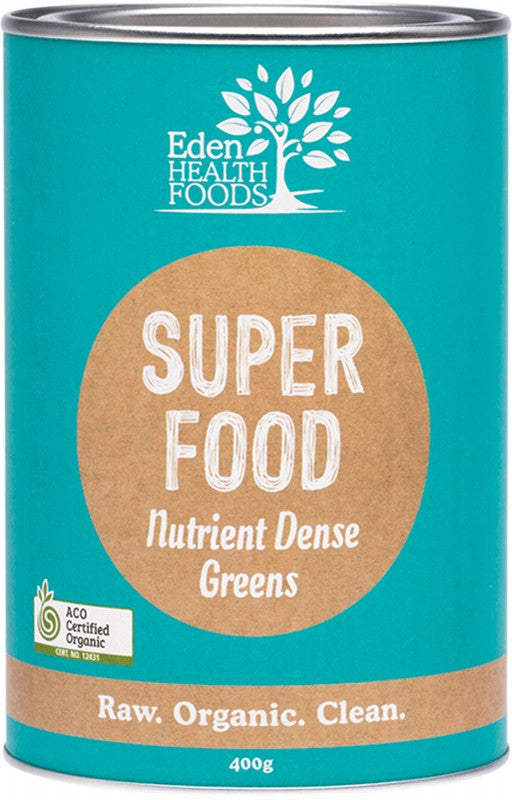 EDEN HEALTHFOODS Superfood  Certified Organic Greens Powder 400g