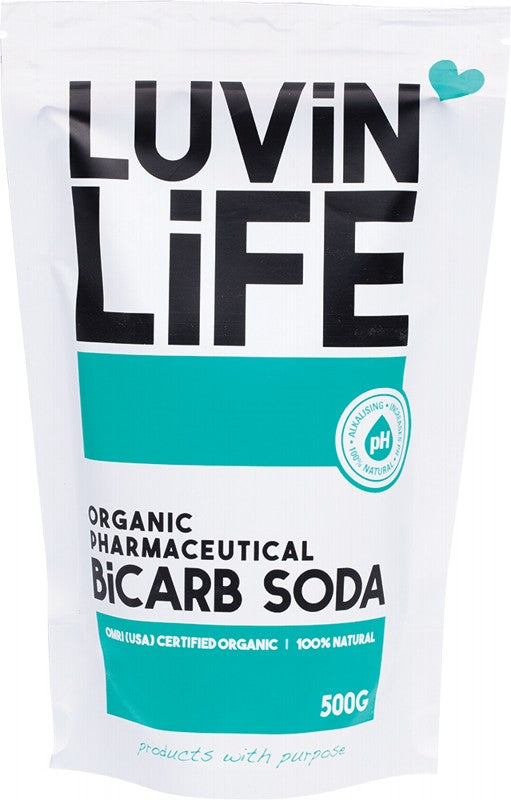 LUVIN LIFE Bi-Carb Soda  Organic & Pharmaceutical 500g