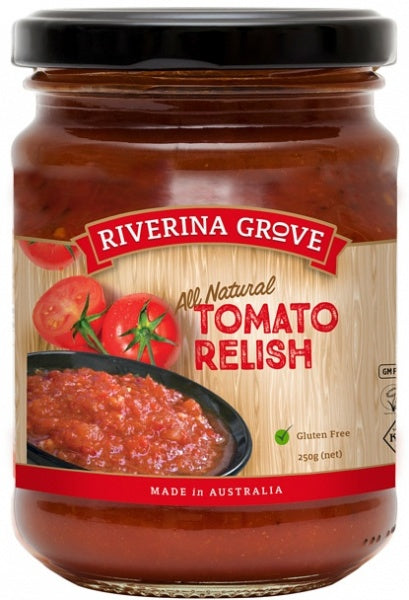 Riverina Grove Tomato Relish G/F 250g