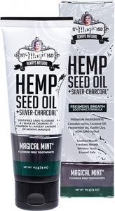 MY MAGIC MUD Silver Charcoal Toothpaste  With Hemp Seed Oil - Magical Mint 113g