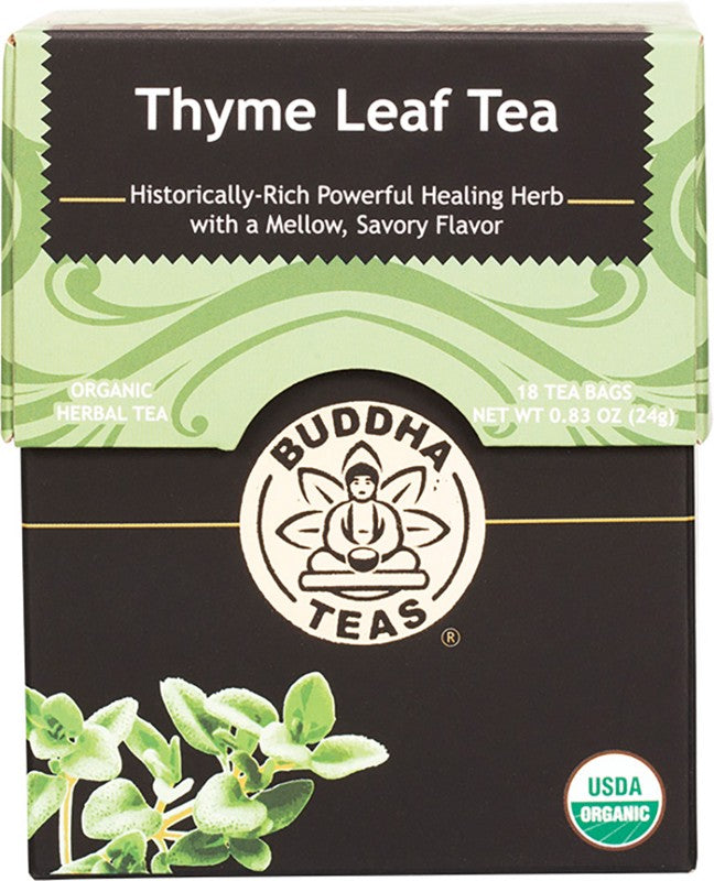 BUDDHA TEAS Organic Herbal Tea Bags  Thyme Leaf Tea 18