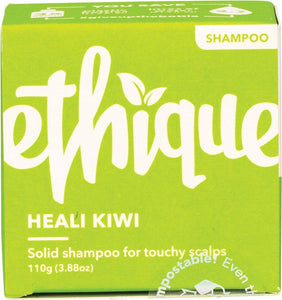 ETHIQUE Solid Shampoo Bar  Heali Kiwi - For Touchy Scalps 110g