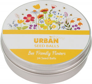 URBAN GREENS Seed Balls (For Planting)  Bee Friendly Flowers (24 Per Tin) 1