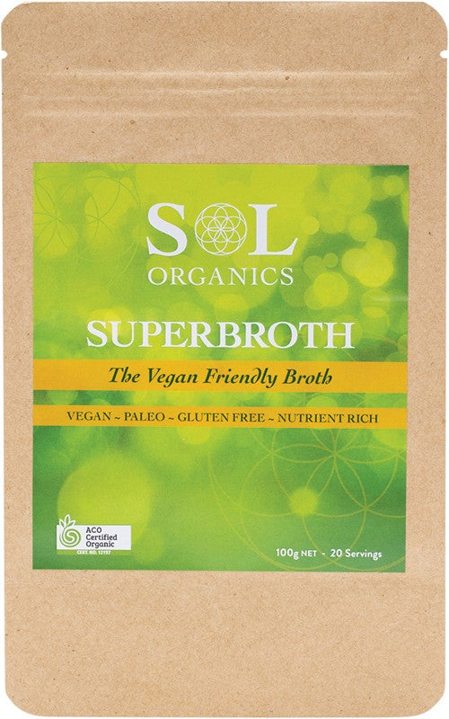 SOL ORGANICS Superbroth  Vegan Friendly Broth 100g