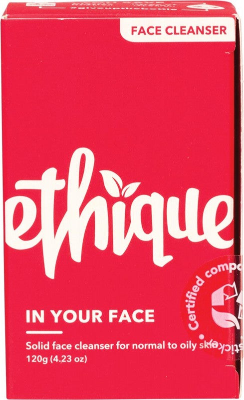 ETHIQUE Solid Face Cleanser Bar  In Your Face 120g