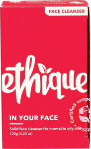 ETHIQUE Solid Face Cleanser Bar  In Your Face 120g