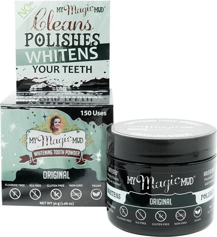 MY MAGIC MUD Whitening Tooth Powder  With Activated Charcoal 30g
