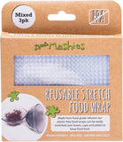 LITTLE MASHIES Reusable Stretch Silicone Food Wrap  Pack Of 3 - Small, Medium & Large 3