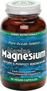 GREEN NUTRITIONALS Marine Magnesium  Vegan Capsules (260mg) 60