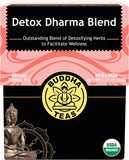 BUDDHA TEAS Organic Herbal Tea Bags  Detox Dharma Blend 18