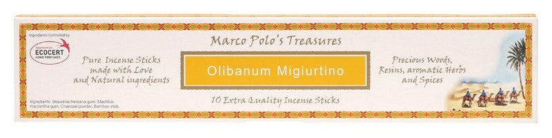 MARCO POLO'S TREASURES Incense Sticks  Olibanum Migiurtino 10