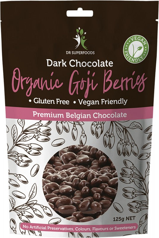 DR SUPERFOODS Goji Berries  Organic - Dark Chocolate 125g