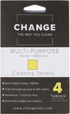 CHANGE Cleaning Tablets  Multi-Purpose - Kitchen & Bathroom 4 Tabs