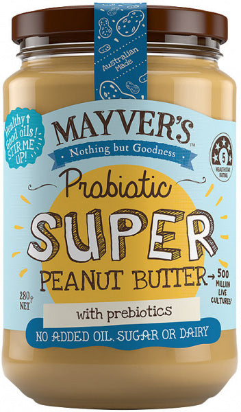 Mayvers Probiotic Super Peanut Butter G/F 280g