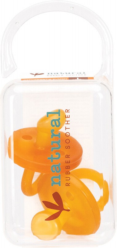 NATURAL RUBBER SOOTHERS Soother - Twin Pack  Large Orthodontic (6 Mths +) 2