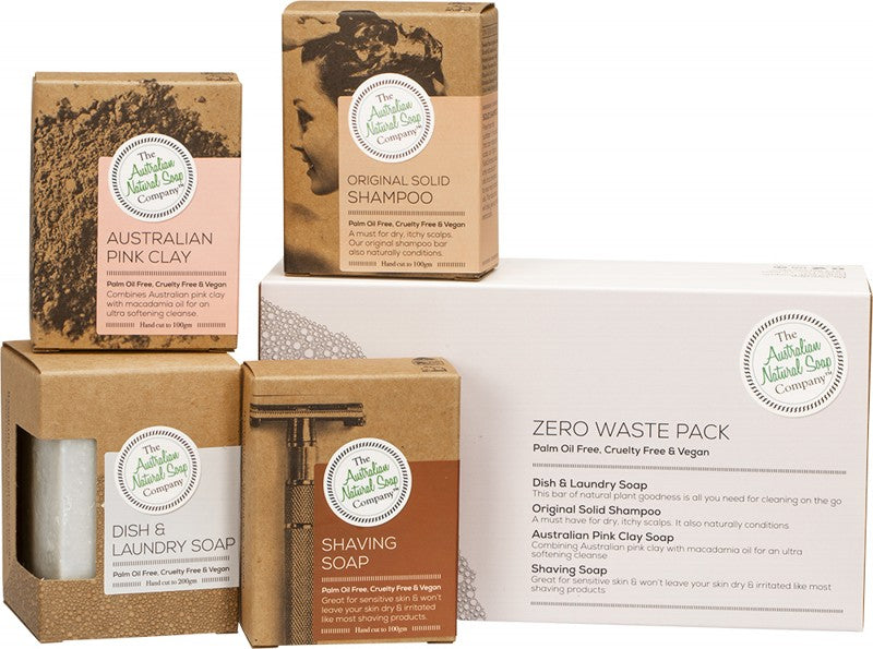 THE AUSTRALIAN NATURAL SOAP CO Zero Waste  Gift Pack 4