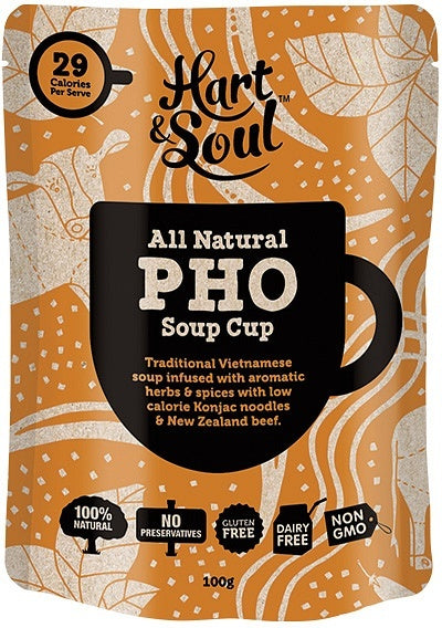 Hart & Soul All Natural Pho Soup Cup Sachet G/F 100g