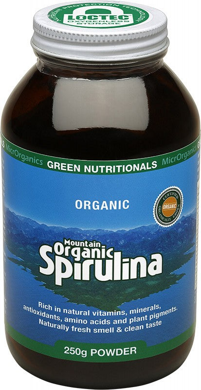 GREEN NUTRITIONALS Mountain Organic Spirulina  Powder 250g
