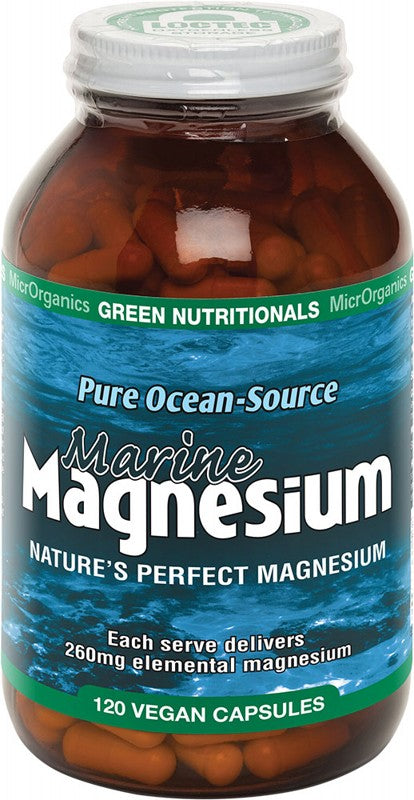 GREEN NUTRITIONALS Marine Magnesium  Vegan Capsules (260mg) 120