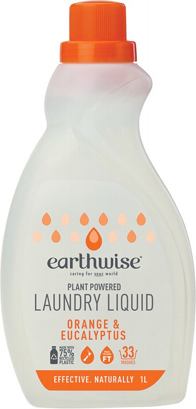EARTHWISE Laundry Liquid  Orange & Eucalyptus 1L