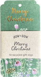 SOW 'N SOW Recycled Gift Tags - 10 Pack  Merry Christmas 10