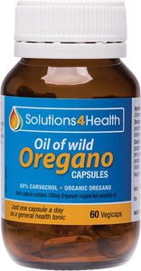 SOLUTIONS 4 HEALTH Oil Of Wild Oregano  VegeCaps 60