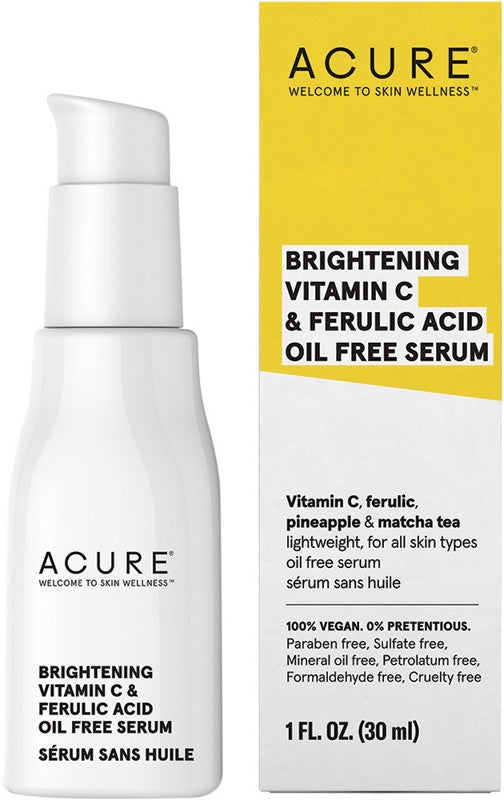 ACURE Brightening  Vit C & Ferulic Acid Oil Free Serum 30ml