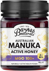 Barnes Naturals Australian Active Manuka Honey MGO 100+ 500g