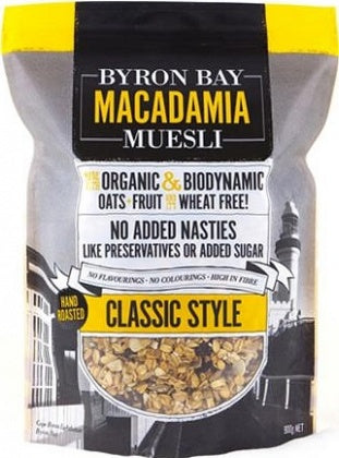 Byron Bay Macadamia Muesli Classic Style 900g