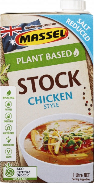 Massel Organic Plant Based Liquid Chicken Stock SR G/F 1L