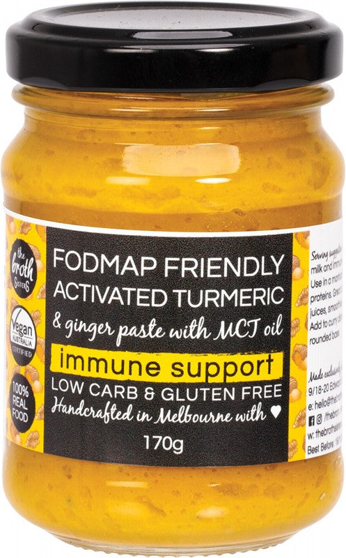 THE BROTH SISTERS Activated Turmeric & Ginger Paste  With MCT Oil 170g
