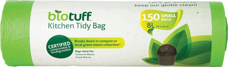 BIOTUFF Kitchen Tidy Bag  Small Bags - 8L 150