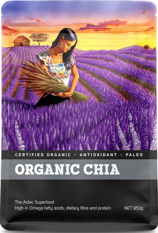 POWER SUPER FOODS Chia Seeds - Certified Organic  "The Origin Series" 950g
