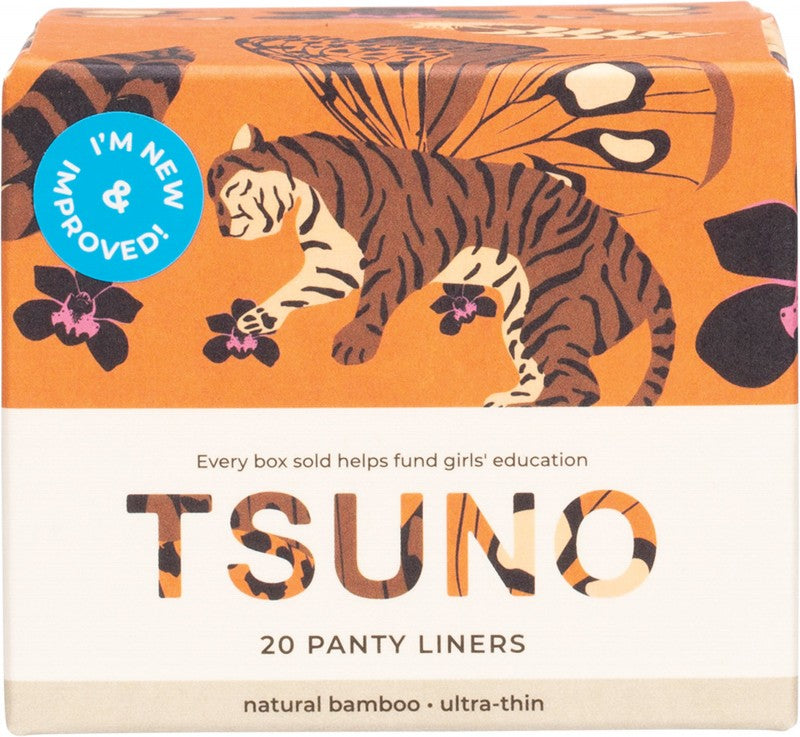 TSUNO Natural Bamboo Panty Liners  Ultra-Thin 20