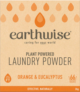 EARTHWISE Laundry Powder  Orange & Eucalyptus 2kg