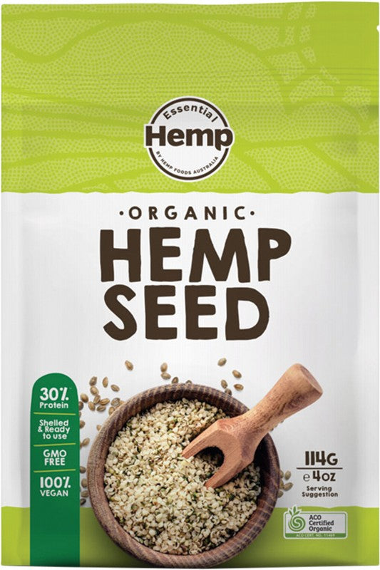 ESSENTIAL HEMP Organic Hemp Seeds  Hulled 114g