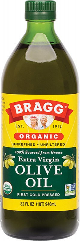 BRAGG Olive Oil (Extra Virgin)  Unrefined & Unfiltered 946ml