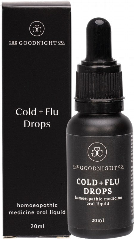 THE GOODNIGHT CO Homoeopathic Medicine Oral Liquid  Cold + Flu Drops 20ml
