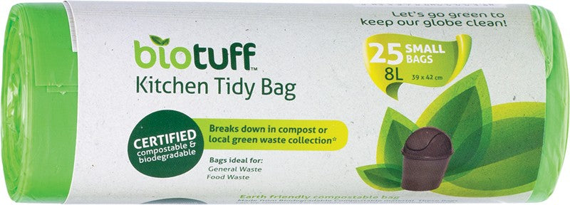 BIOTUFF Kitchen Tidy Bag  Small Bags - 8L 25