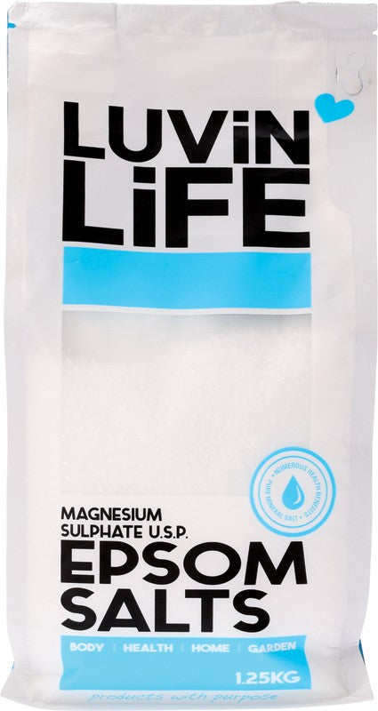 LUVIN LIFE Epsom Salts  Magnesium Sulphate U.S.P. 1.25kg
