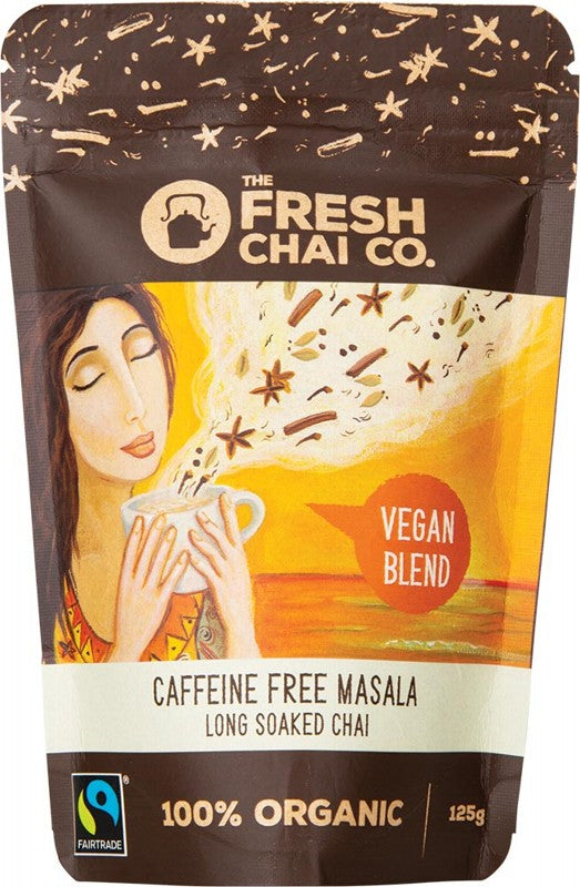 THE FRESH CHAI CO Vegan Caffeine Free Masala  Long Soaked Chai 125g
