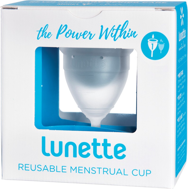 LUNETTE Reusable Menstrual Cup - Clear  Model 1 - For Light To Normal Flow 1