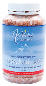 NIRVANA Himalayan Crystal Salt  Detox Bath Soak 1kg