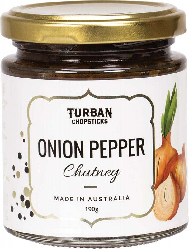 TURBAN CHOPSTICKS Chutney  Onion Pepper 190g