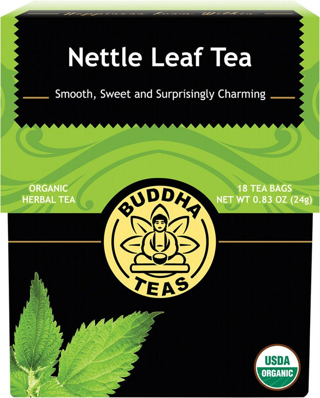 BUDDHA TEAS Organic Herbal Tea Bags  Nettle Leaf Tea 18